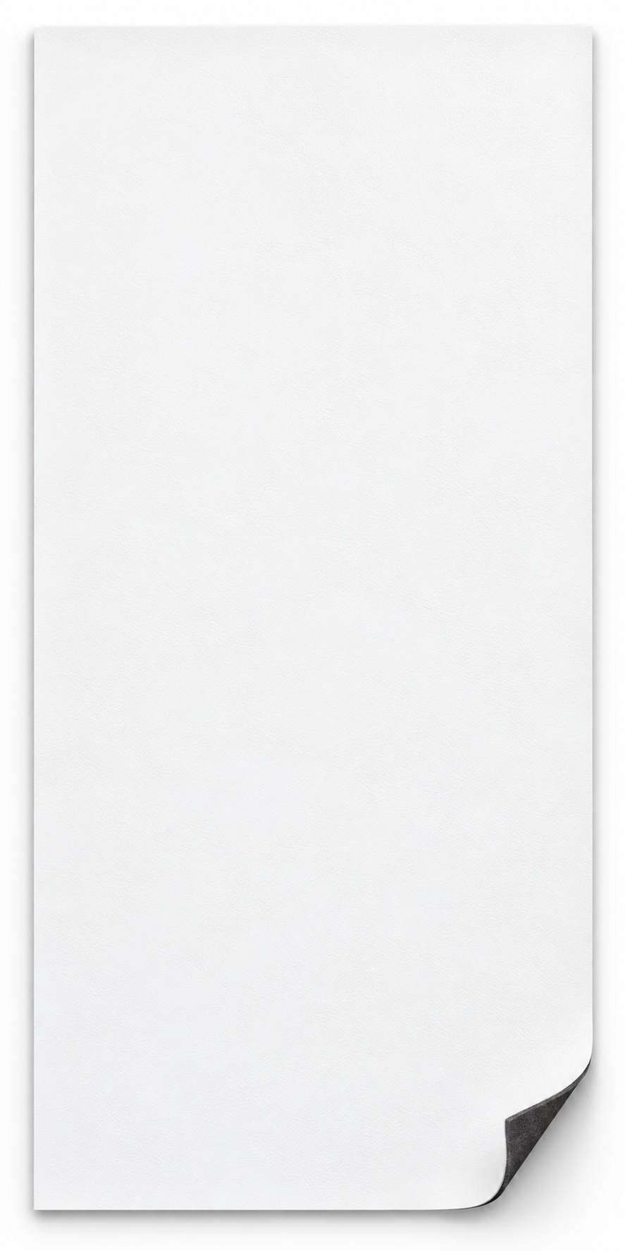 12 x 24 in. Ultra White Smooth Leatherette Sheet - Premium Adhesive — catalog reference 2018
