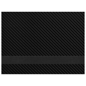 12 x 24 in. Black Carbon Fiber/Black Leatherette Sheet - No Adhesive — catalog reference 1981