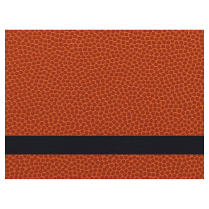 12 x 24 in. Basketball Leatherette Sheet - Premium Adhesive — catalog reference 2072
