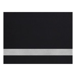 12 x 24 in. Black/Silver Leatherette Sheet - No Adhesive — catalog reference 1968