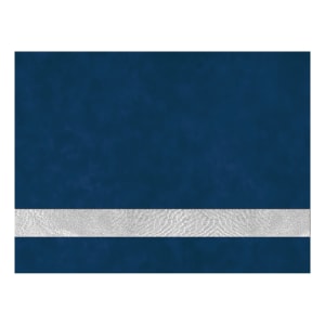 12 x 24 in. Blue/Silver Leatherette Sheet - No Adhesive — catalog reference 1973