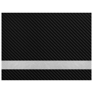 12 x 24 in. Black Carbon Fiber/Silver Leatherette Sheet - No Adhesive — catalog reference 1982