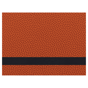 12 x 24 in. Basketball Leatherette Sheet - No Adhesive — catalog reference 1980