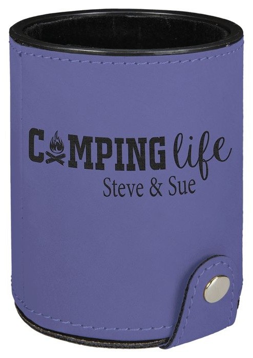 4 in. H x 3.125 in. Diameter Dice Cup purple/black — catalog reference 955