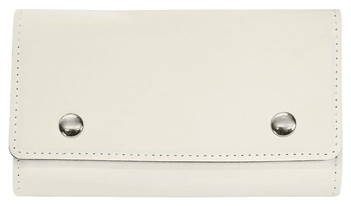 6.5 x 3.75 x 1 in. Leatherette Card and Dice Set white/black — catalog reference 964
