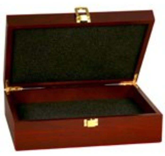 12.25 x 8.25 x 3.5 in. Rosewood-Finish Gift Box — catalog reference 976