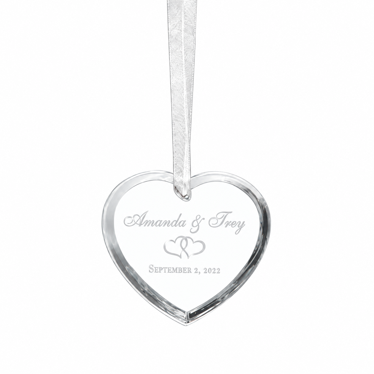 2 1/2" Crystal Heart Ornament — catalog reference 2260