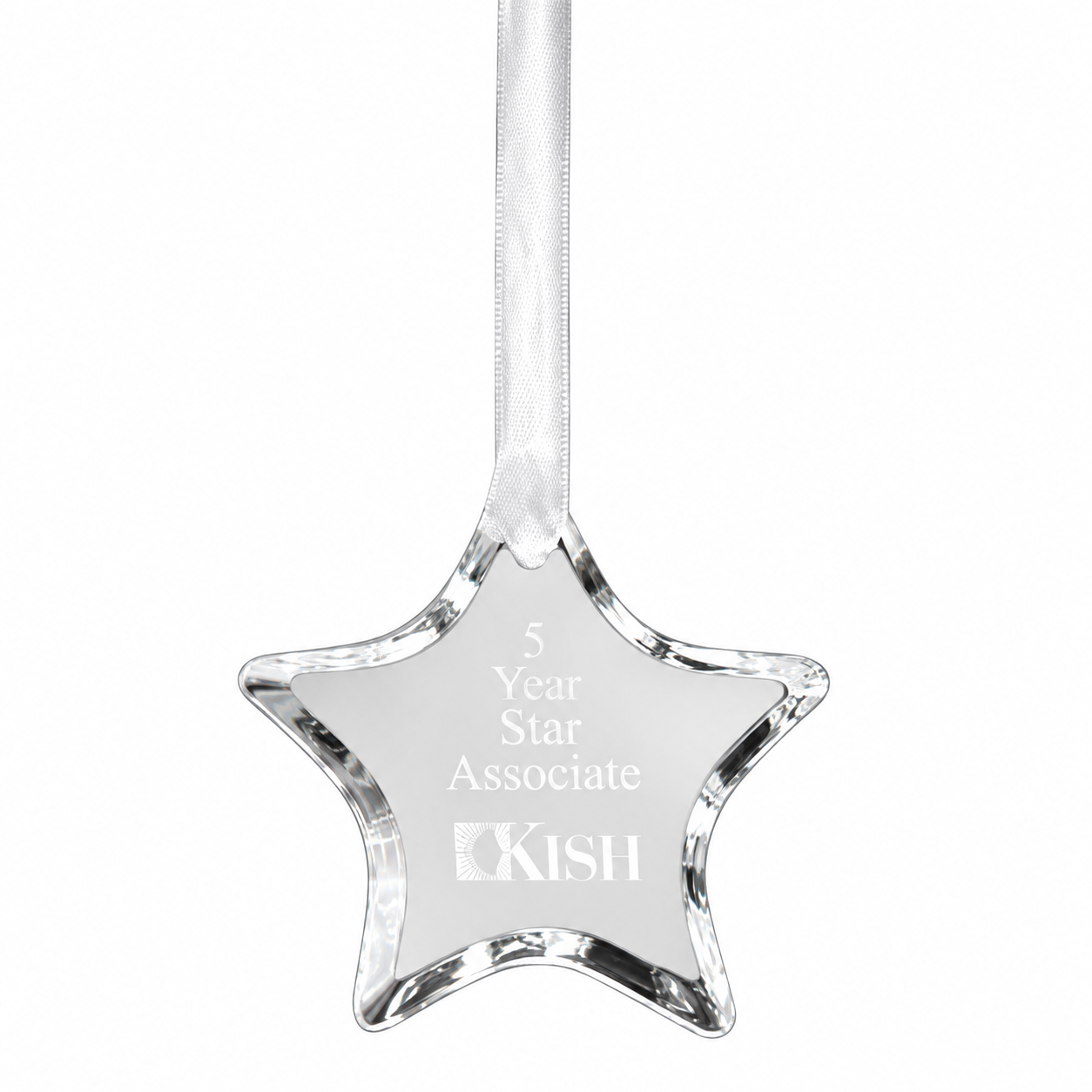 3 1/2" Crystal Star Ornament — catalog reference 2262