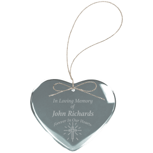 2 1/2" Crystal Heart Ornament — catalog reference 2225