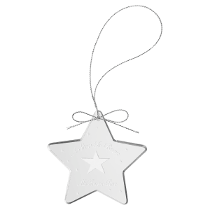 3" Crystal Star Ornament — catalog reference 2228