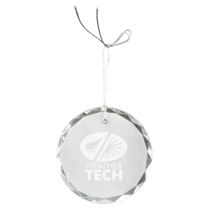 3" Crystal Round Faceted Ornament — catalog reference 2231