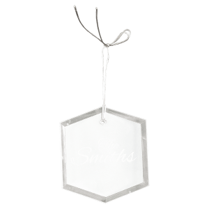 3" Crystal Hexagon Ornament — catalog reference 2234