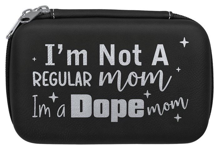 7 x 4 x 2.5 in. Leatherette Smoke Case black/silver — catalog reference 938