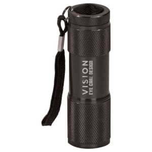 3 3/8 in. Black 9-LED Flashlight with Strap — catalog reference 908