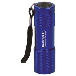 3 3/8 in. Blue 9-LED Flashlight with Strap — catalog reference 910