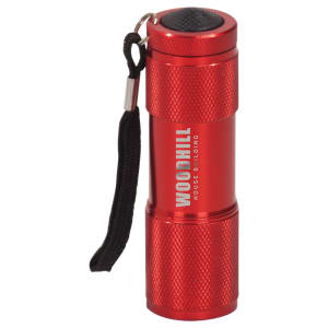 3 3/8 in. Red 9-LED Flashlight with Strap — catalog reference 909