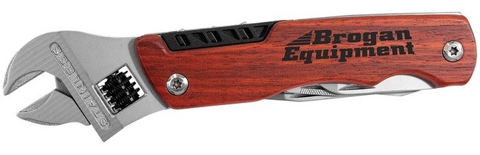 6.5 in. Rosewood-Handle Wrench Multi-Tool with Belt Pouch — catalog reference 905