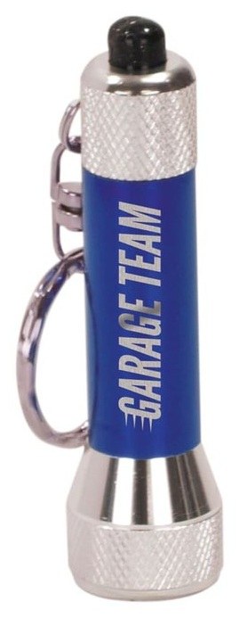 2 3/4" Blue-5 LED Flashlight with Keychain — catalog reference 802