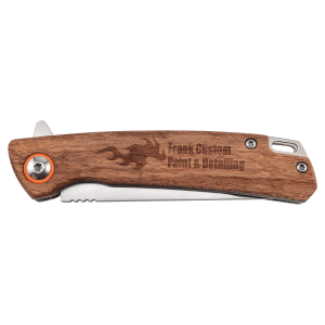 4 in. Wood Everyday Carry Knife - Ball Bearing Opening — catalog reference 1762