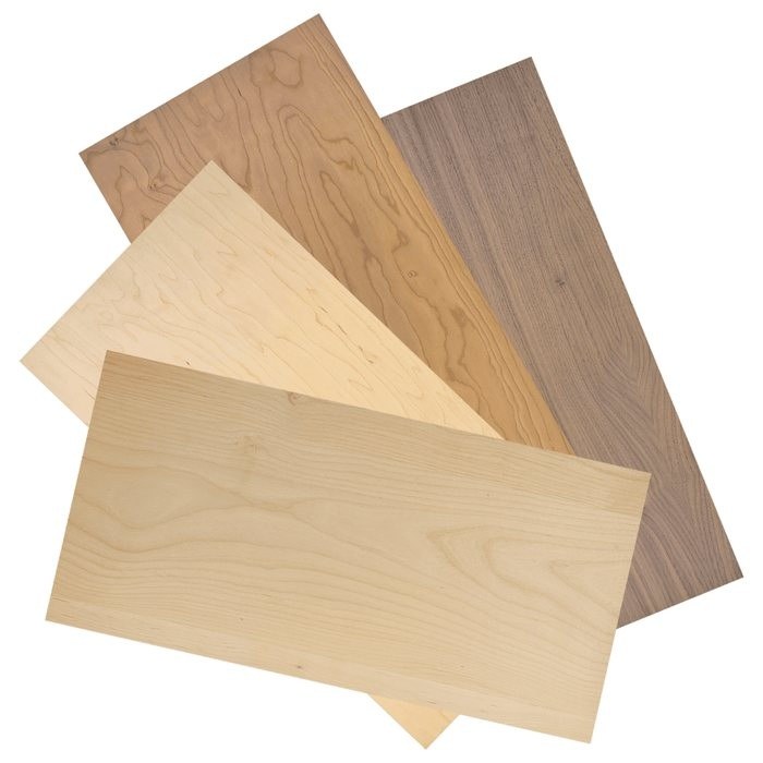 11.75 x 23.75 in. 1/4 in. Four-Sheet Sample Set Wood Sheetstock — catalog reference 1099