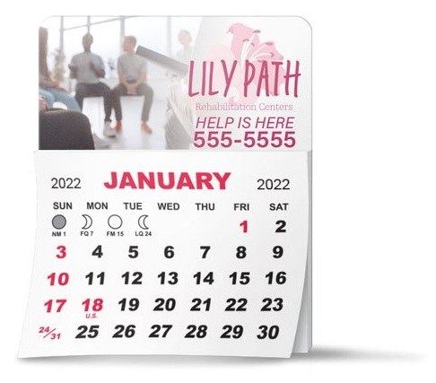 Mini Calendar Pads — catalog reference 1221