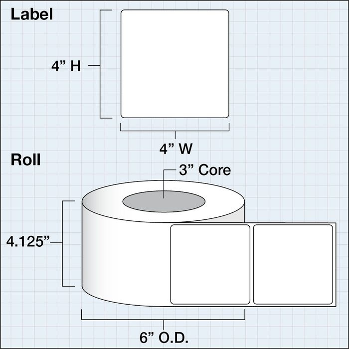 4" x 4" Premium Gloss Paper — catalog reference 1155