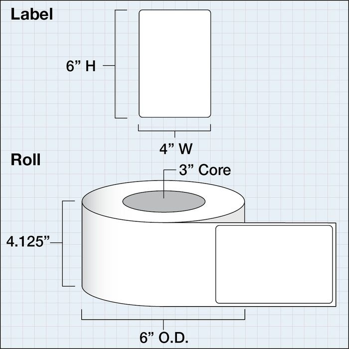 4" x 6" Extreme Matte BOPP — catalog reference 1124