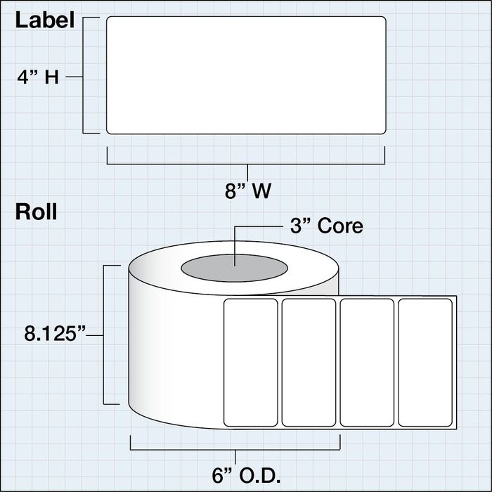 8" x 4" Premium Gloss Paper — catalog reference 1160