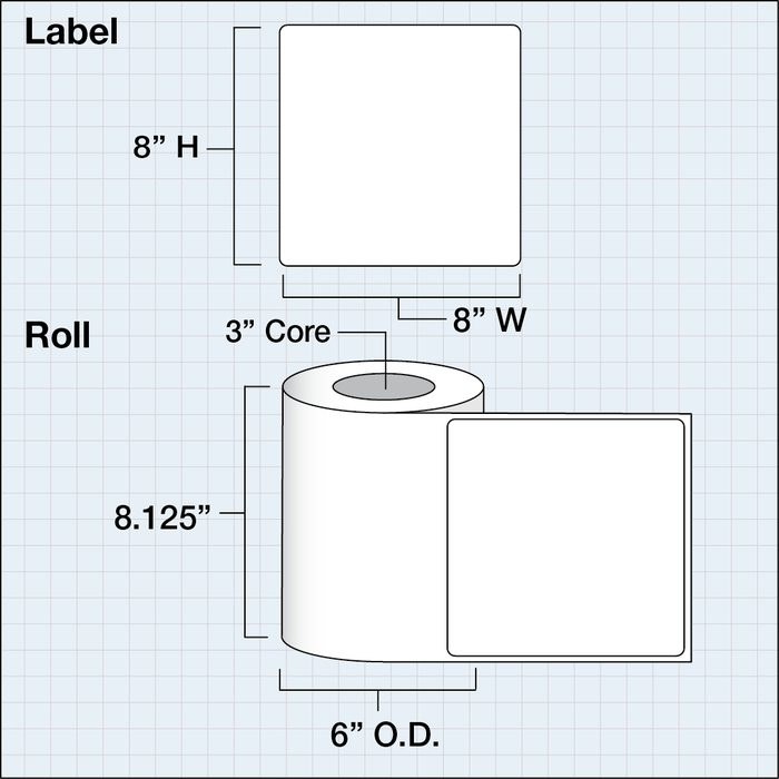 8" x 8" Premium Gloss Paper — catalog reference 1163