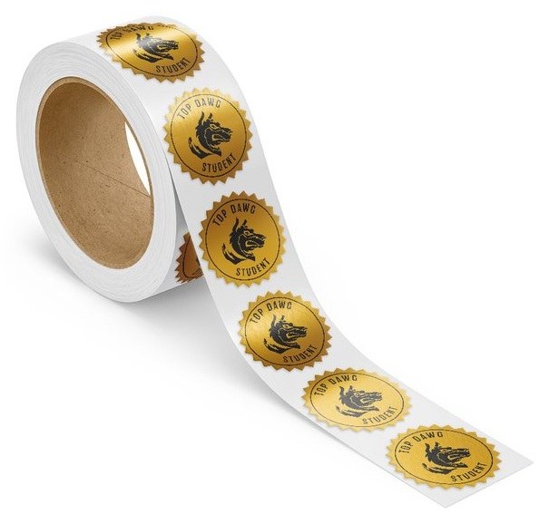 Recognition Roll Labels — catalog reference 1168