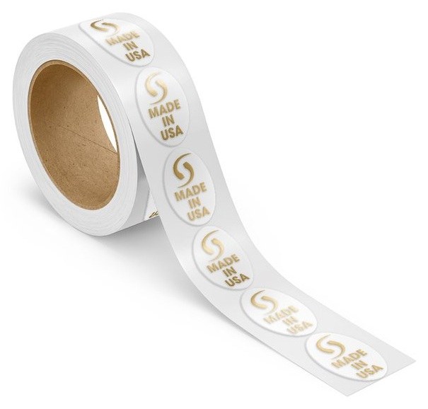 Foil Stamped Roll Labels — catalog reference 1171