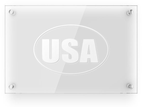 Patriotic Stock USA Vinyl Lettering — catalog reference 1289