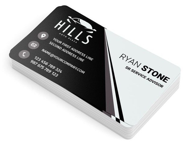 Plastic Business Cards — catalog reference 1244