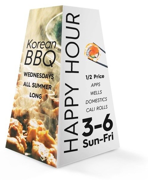 Table Tents — catalog reference 1279
