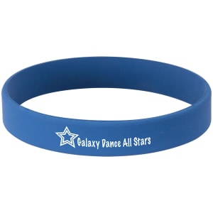3 3/4 in. Blue / White Silicone Bracelets — catalog reference 1738