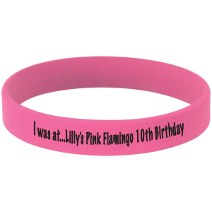 3 3/4 in. Pink / Black Silicone Bracelets — catalog reference 1739