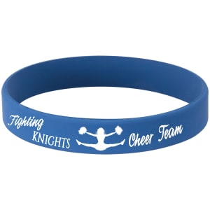 4 1/8 in. Blue / White Silicone Bracelets — catalog reference 1743