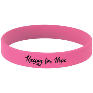 4 1/8 in. Pink / Black Silicone Bracelets — catalog reference 1744