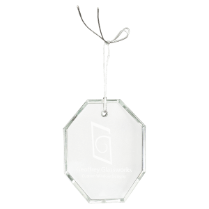 3 1/2" Crystal Octagon Ornament — catalog reference 2232