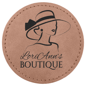 3" Blush Premier Leatherette Round Patch with Premium Adhesive - Collection — catalog reference 153