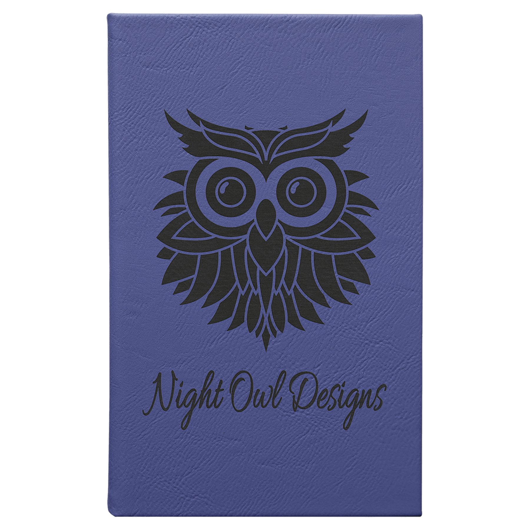 Purple/Black Small Leatherette Sketchbooks — Ref 2380