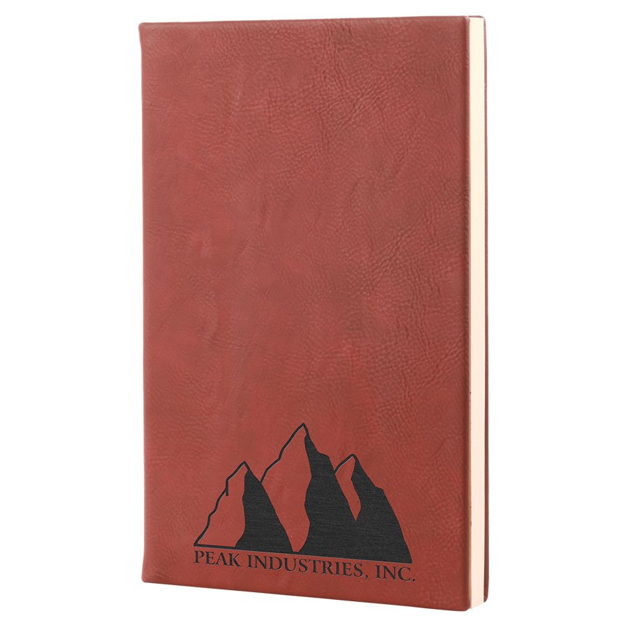 Rose Small Leatherette Lined Journals — Ref 2420