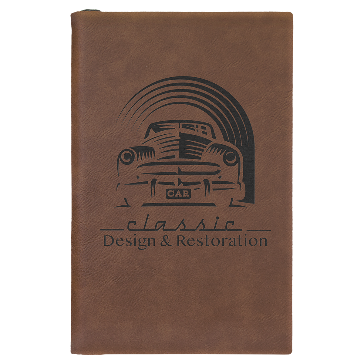 Dark Brown Small Leatherette Sketchbooks — Ref 2365