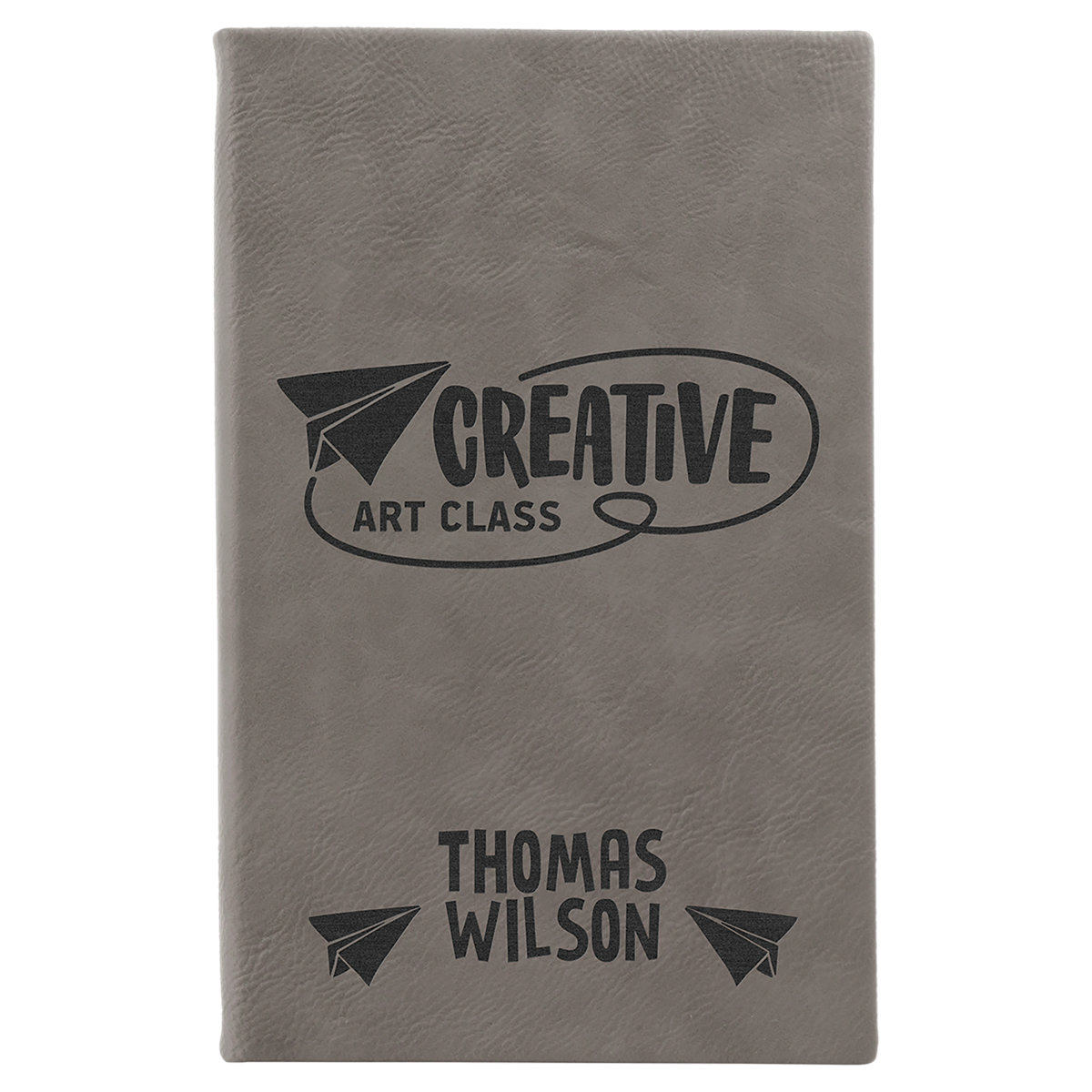 Gray Small Leatherette Sketchbooks — Ref 2368