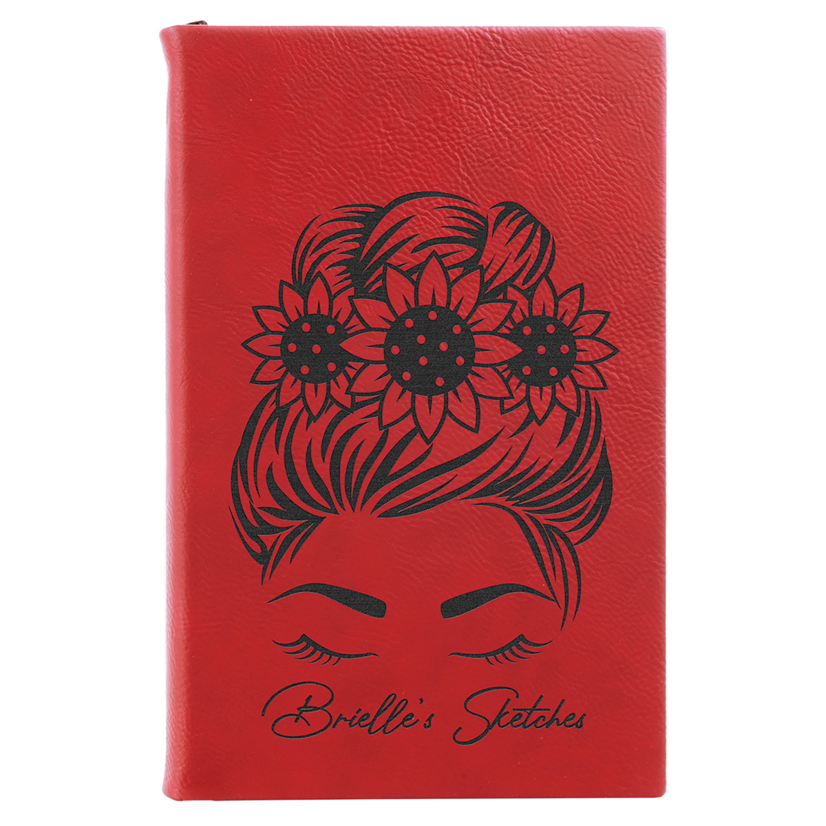Red Small Leatherette Sketchbooks — Ref 2378