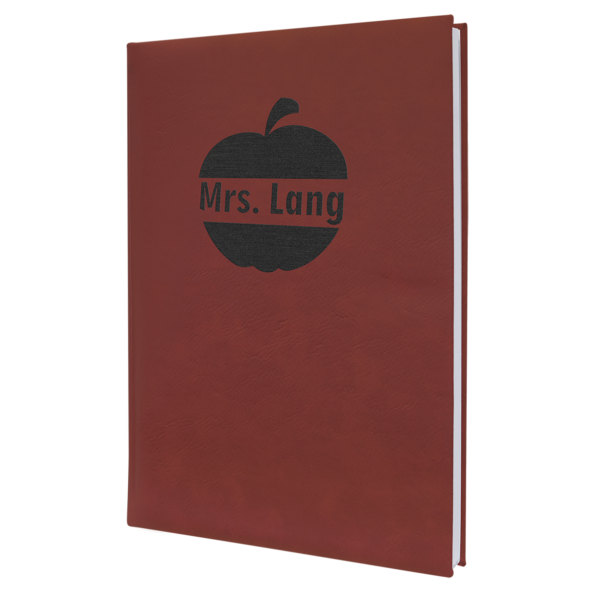 Rose Large Leatherette Lined Journals — Ref 2386