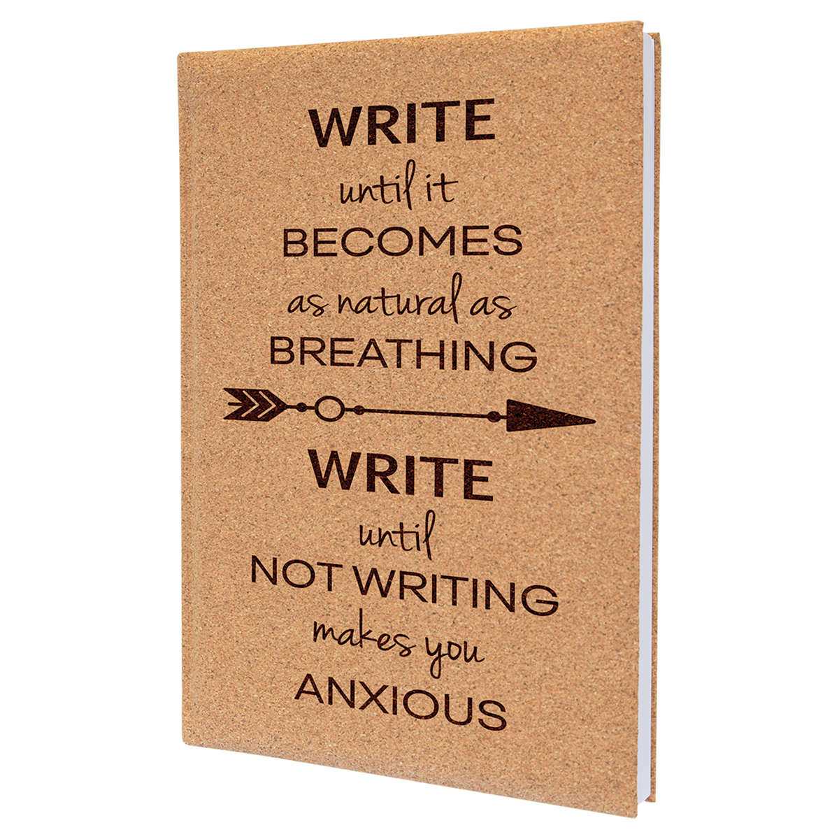 Cork Large Leatherette Lined Journals — Ref 2390