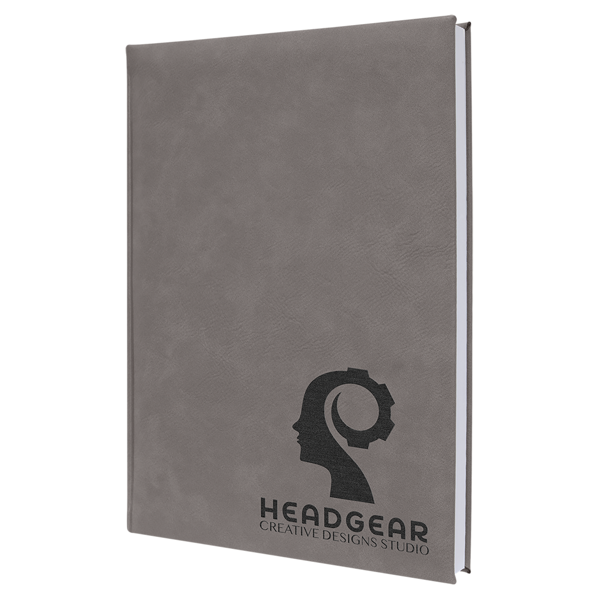 Gray Large Leatherette Sketchbooks — Ref 2402