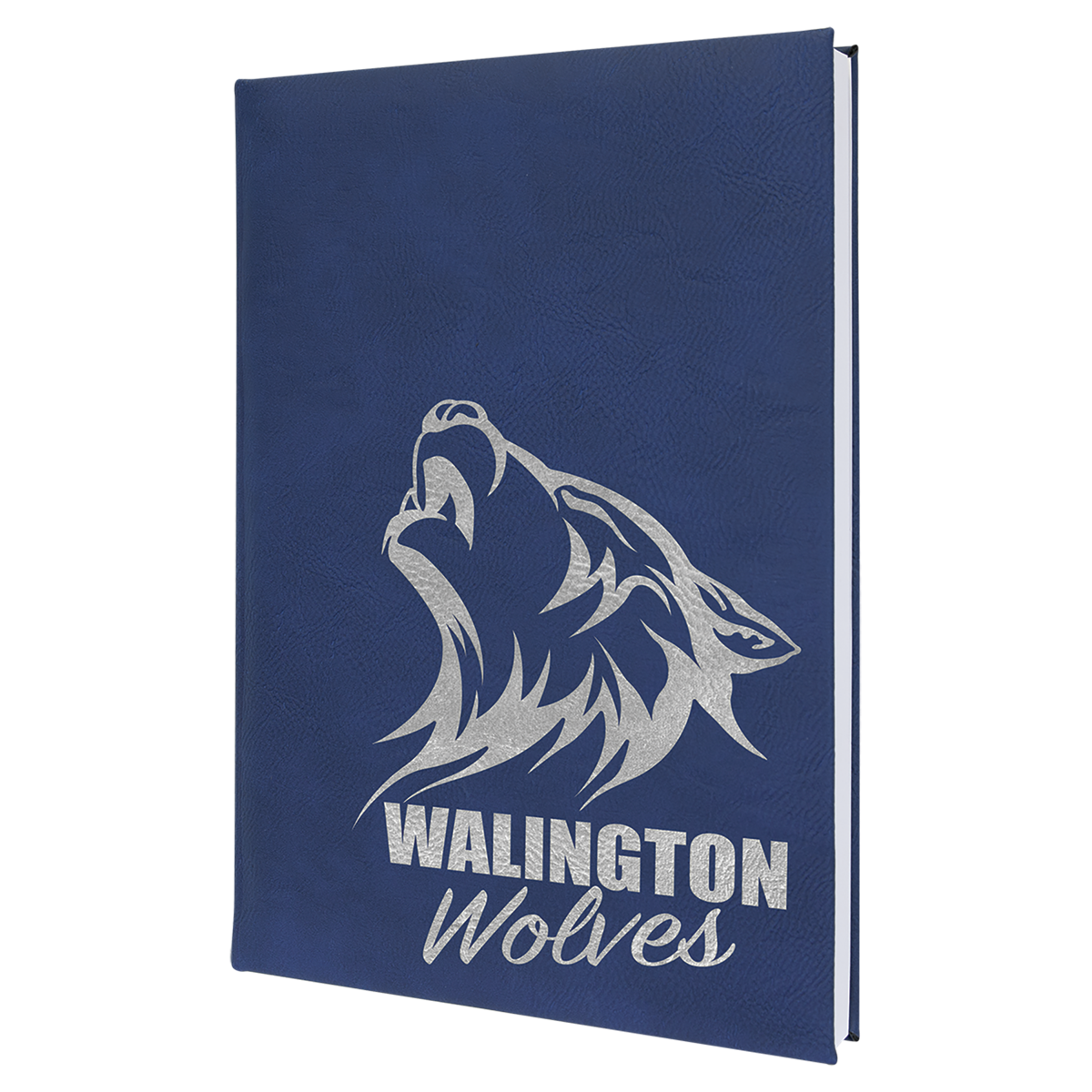 Blue/Silver Large Leatherette Sketchbooks — Ref 2409