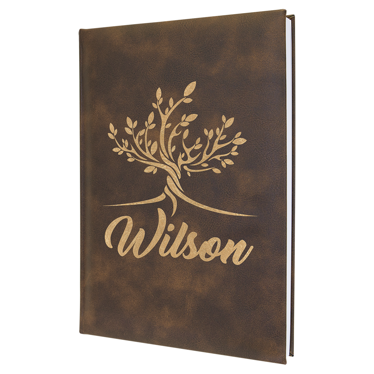 Rustic/Gold Large Leatherette Sketchbooks — Ref 2406